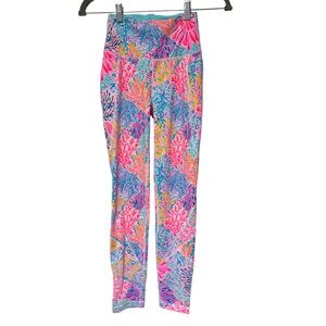 {Lilly Pulitzer Luxletic} "Weekender High Rise Splashdance" Midi Leggings